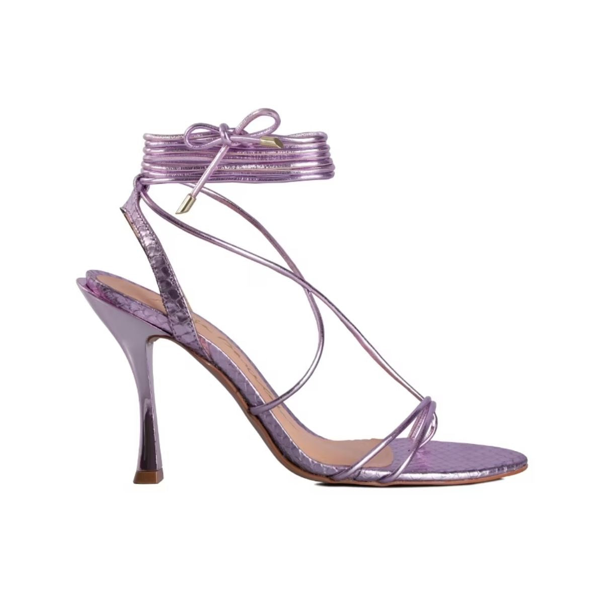Gladiadora Luiza Barcelos Salto Alto Tiras Ultrafinas – LaShoes