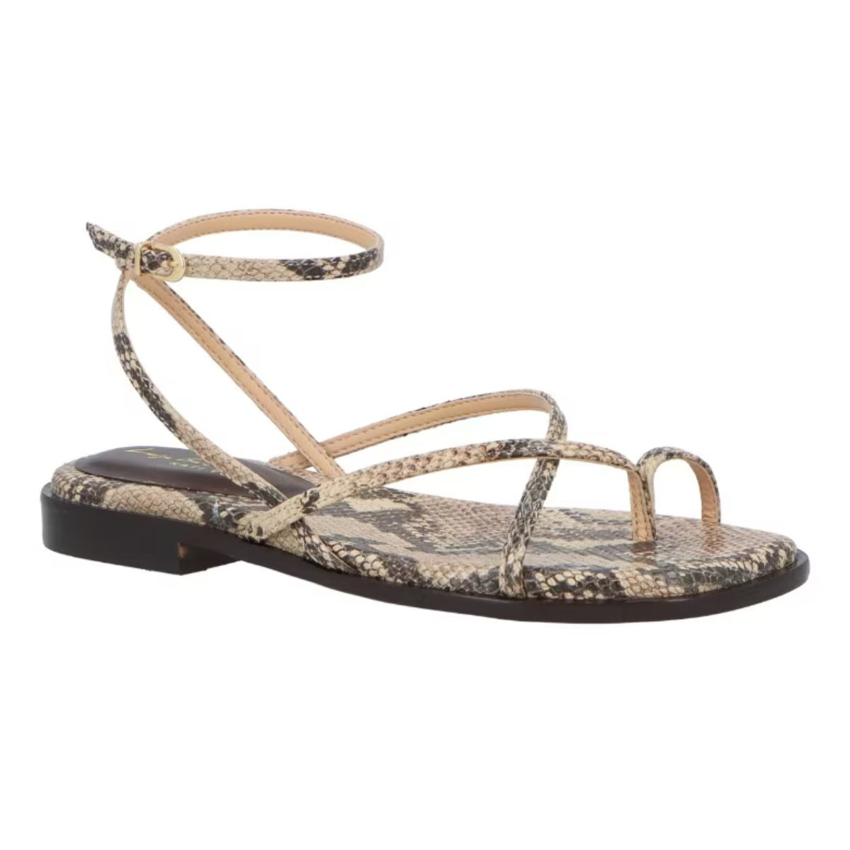 Sandália Luiza Barcelos Cobra Python Natural Nati Vozza – LaShoes